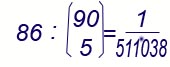 probabilit statistica di fare cinquina